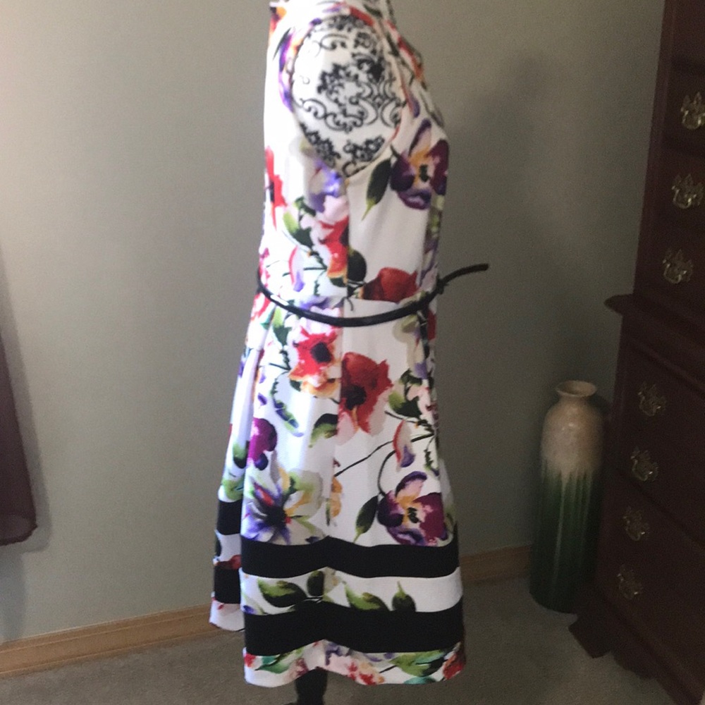 GNW sleeveless  print dress with back zipper